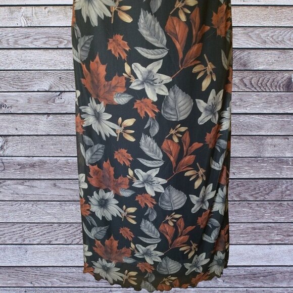 Shein Women's Medium (6) Spaghetti Strap Floral Midi Dress Boho Office NEW - Picture 3 of 6